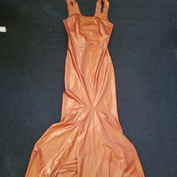 Syren Dresses & Skirts - LATEX! Floor length bronze latex dress Syren Dresses & Skirts - LATEX! Floor length bronze latex dress